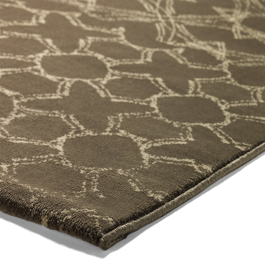 Hamptons Teppich braun Kurzflor rechteckig