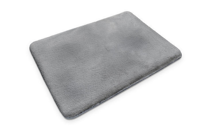 Emil Badteppich grau Hochflor rechteckig