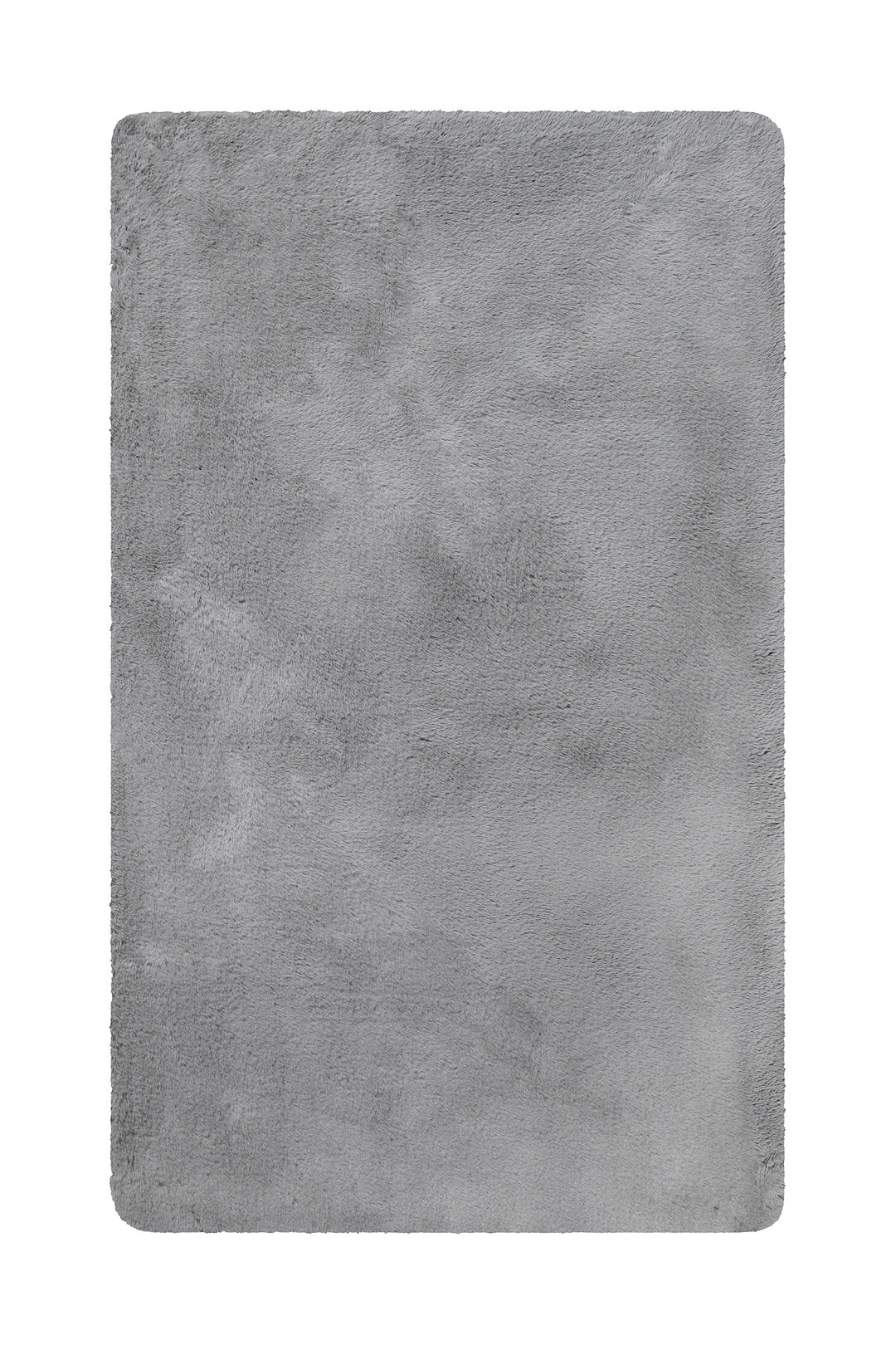 Emil Badteppich grau Hochflor rechteckig