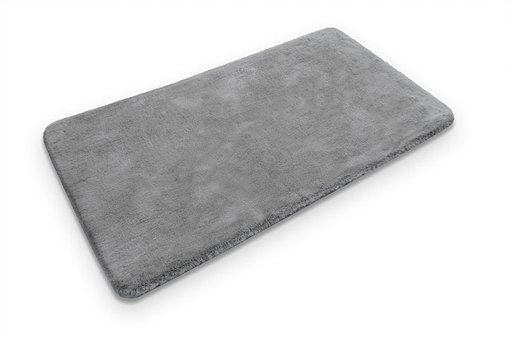 Emil Badteppich grau Hochflor rechteckig