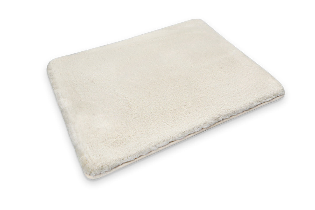 Emil Badteppich creme beige Hochflor rechteckig