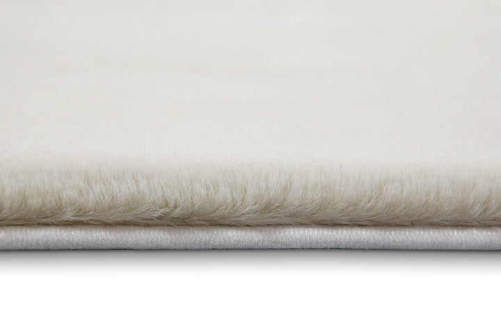 Emil Badteppich creme beige Hochflor rechteckig