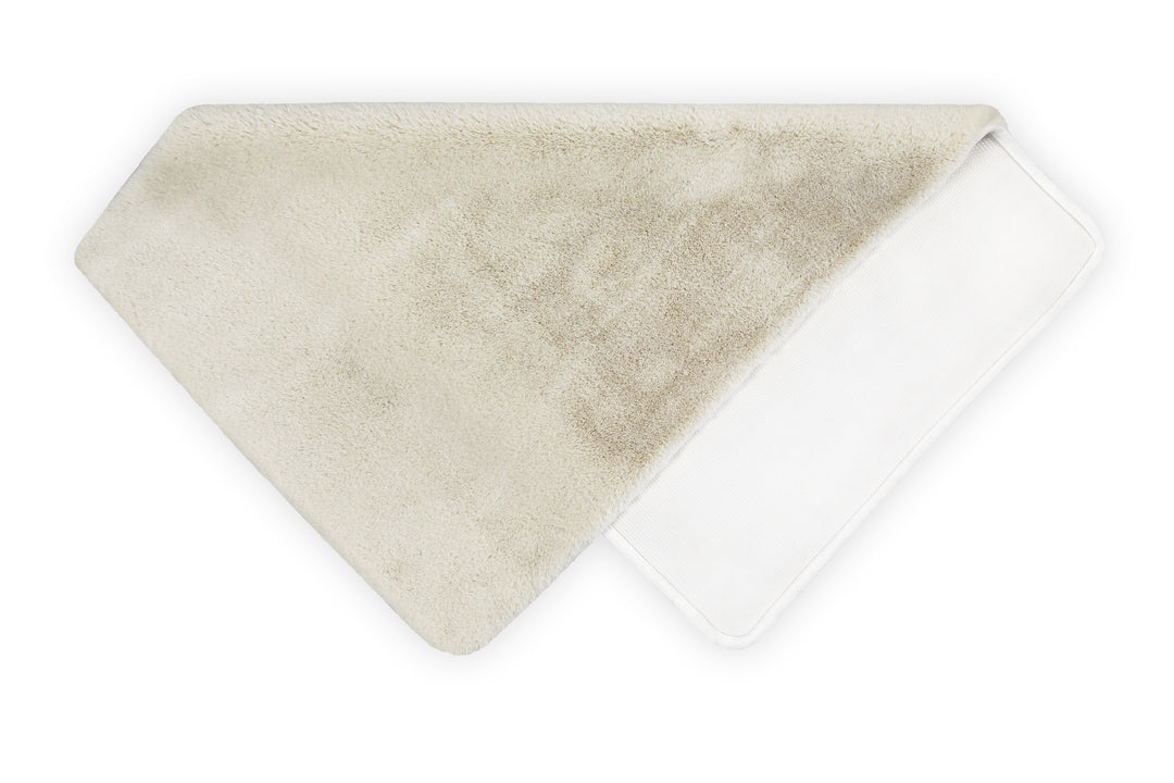 Emil Badteppich creme beige Hochflor rechteckig