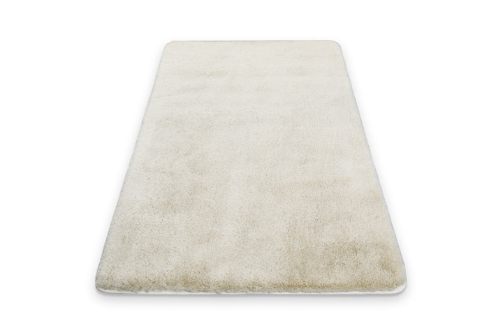 Emil Badteppich creme beige Hochflor rechteckig