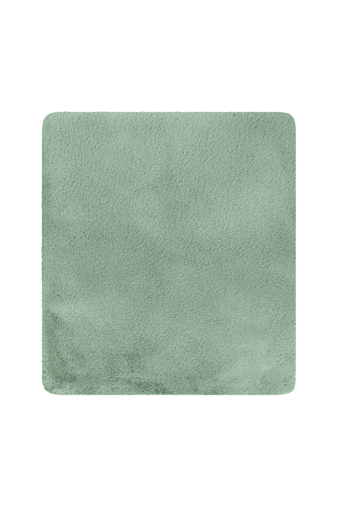 Emil Badteppich salbei grün Hochflor rechteckig