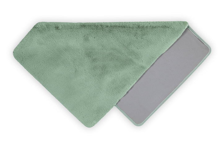 Emil Badteppich salbei grün Hochflor rechteckig