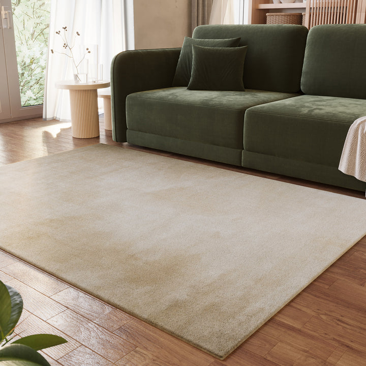 Eriksson Teppich creme beige Hochflor rechteckig