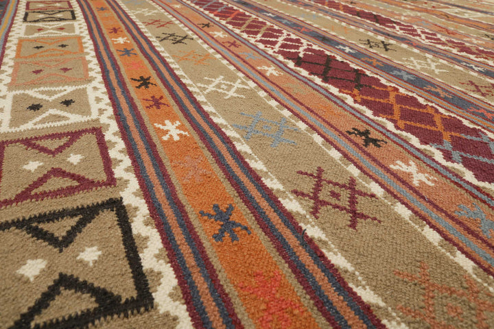 Agra Teppich multicolor Kurzflor rechteckig