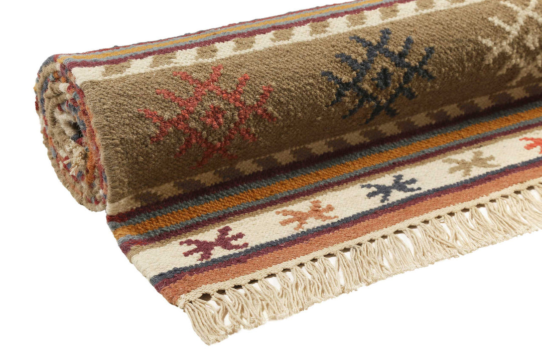 Agra Teppich multicolor Kurzflor rechteckig