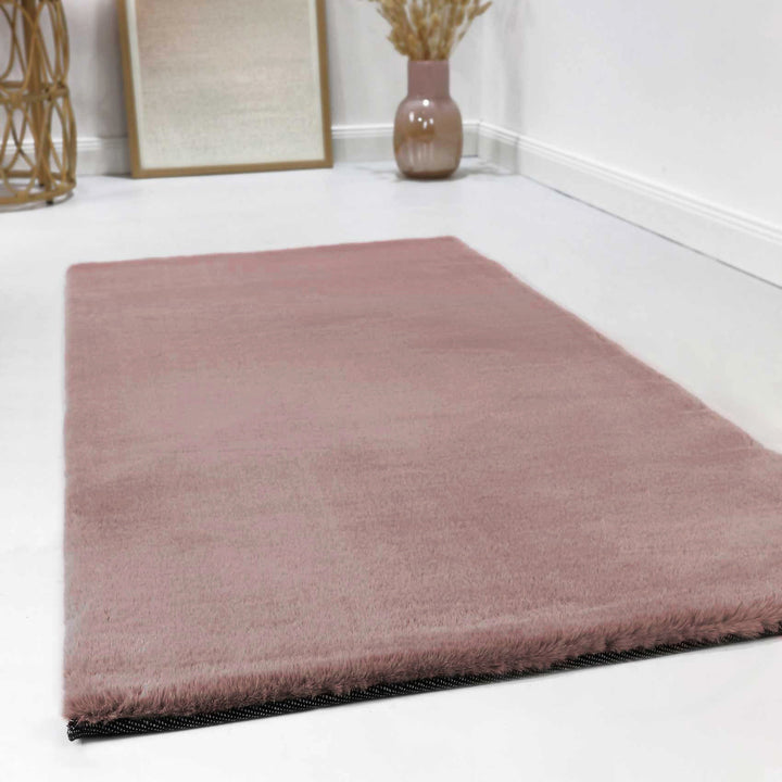 Esprit Teppich Altrosa und sehr flauschig Hochflor "Alice"