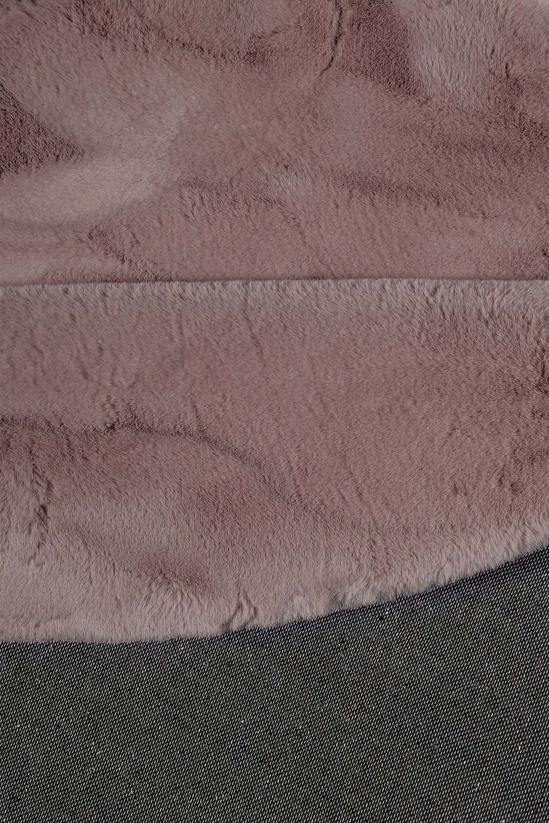 Esprit Teppich Rund Altrosa und sehr flauschig Hochflor "Alice"