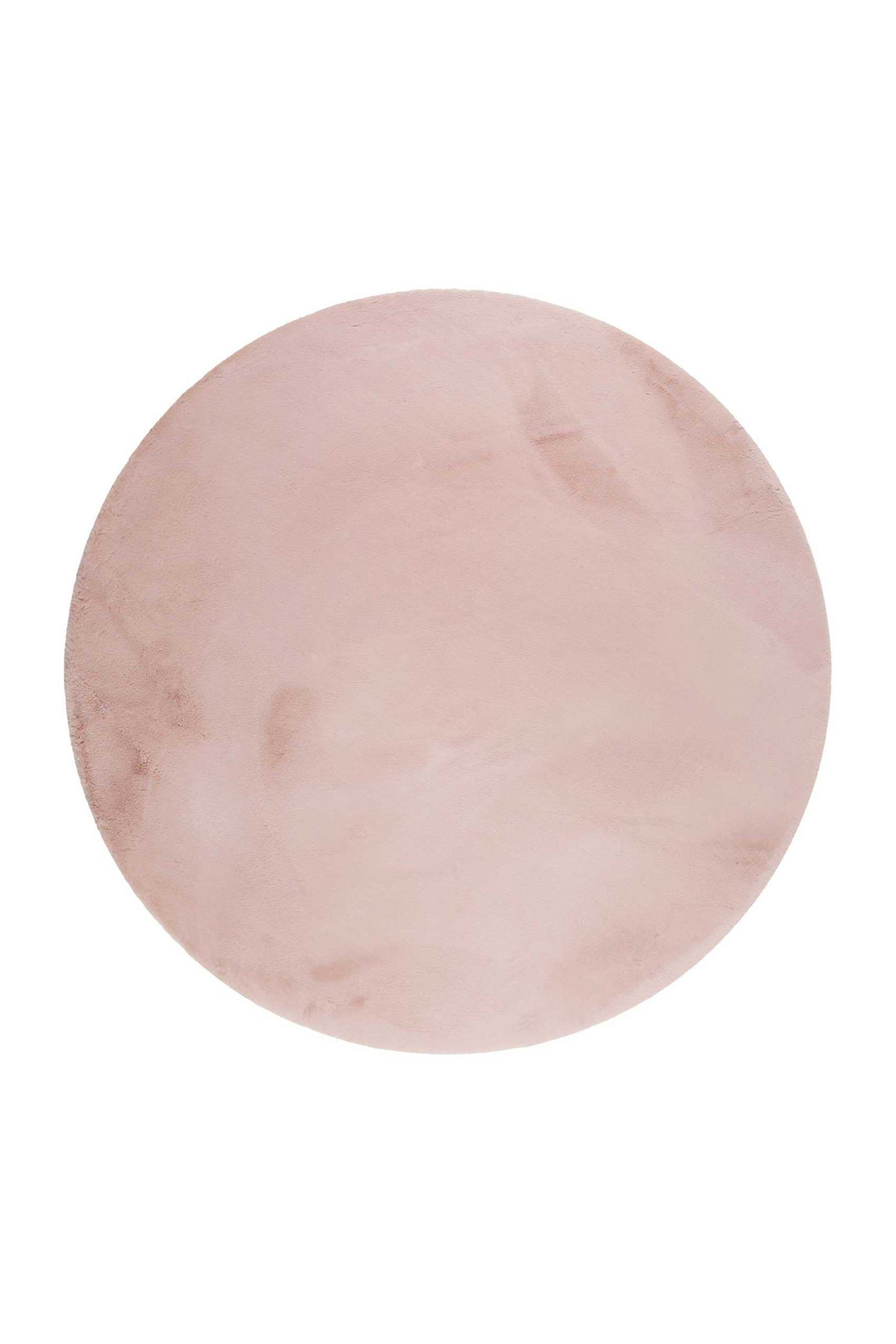 Alice Teppich rosa Hochflor rund