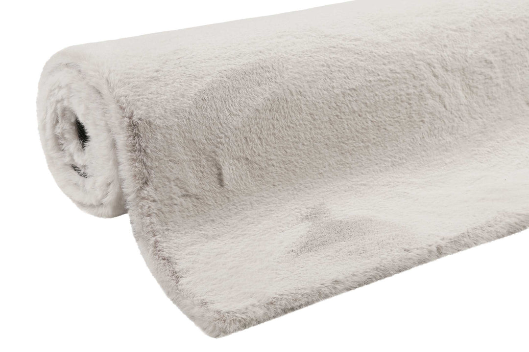 Alice Teppich hellgrau-beige Hochflor rechteckig