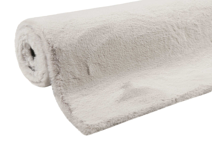 Alice Teppich hellgrau-beige Hochflor rechteckig