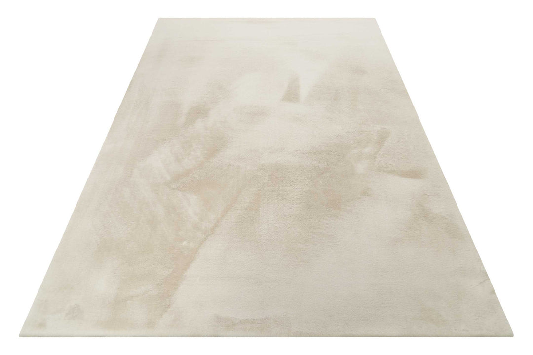 Alice Teppich creme beige Hochflor rechteckig
