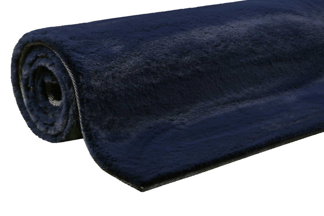 Alice Teppich dunkelblau Hochflor rechteckig