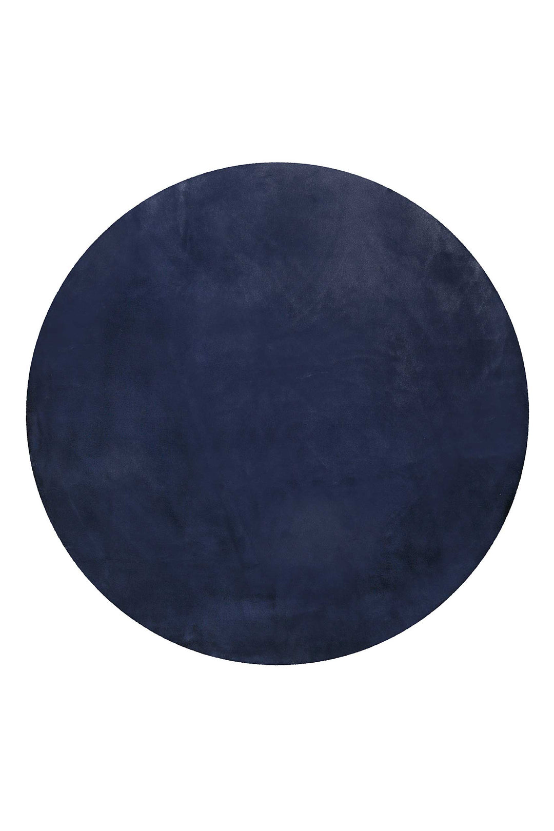 Alice Teppich dunkelblau Hochflor rund