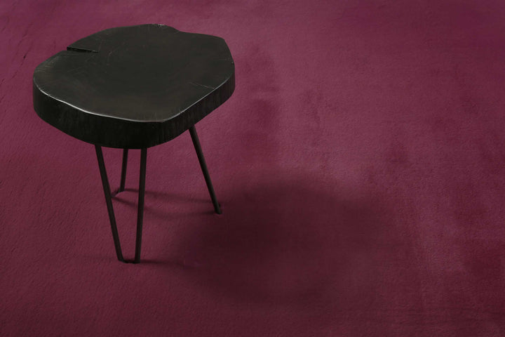 Alice Teppich violett Hochflor rund