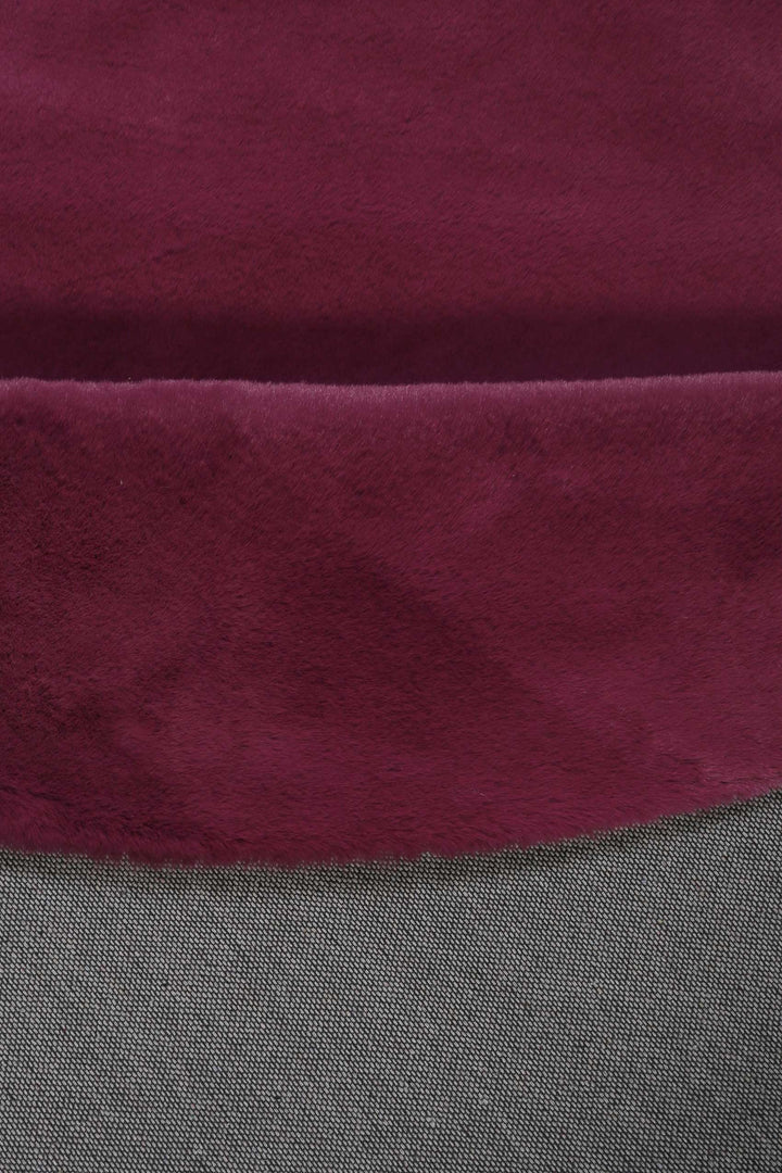 Alice Teppich violett Hochflor rund