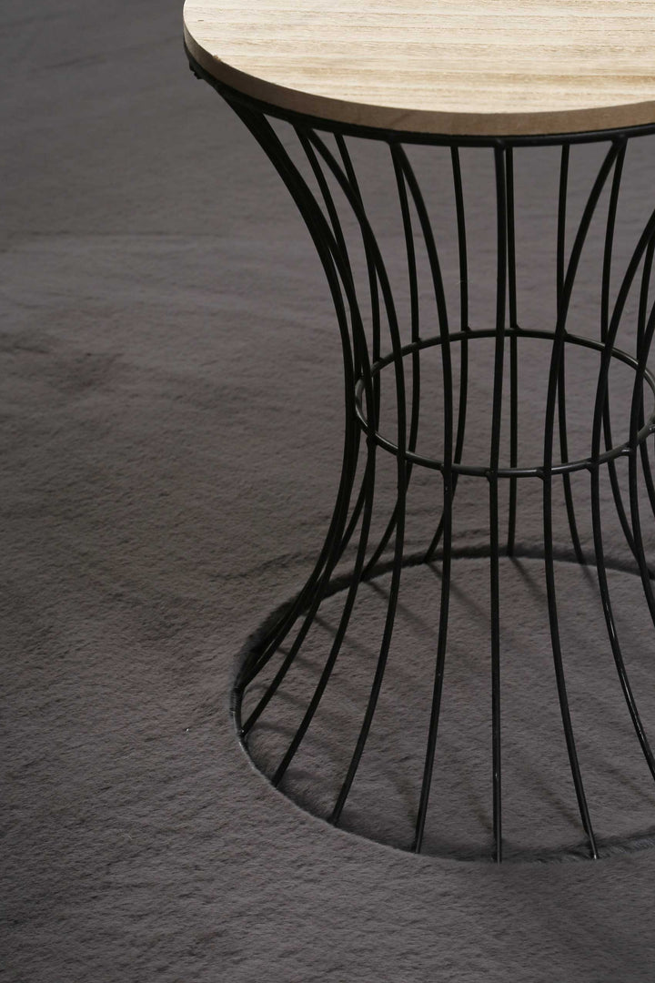 Alice Teppich anthrazit Hochflor rechteckig