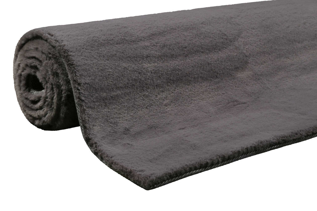 Alice Teppich anthrazit Hochflor rechteckig