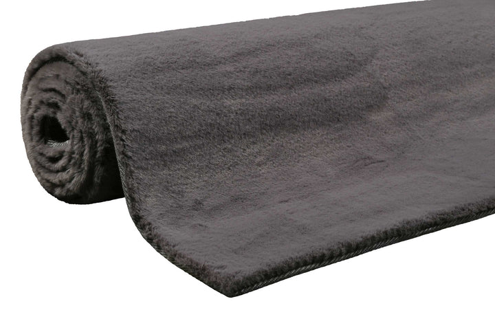 Alice Teppich anthrazit Hochflor rechteckig