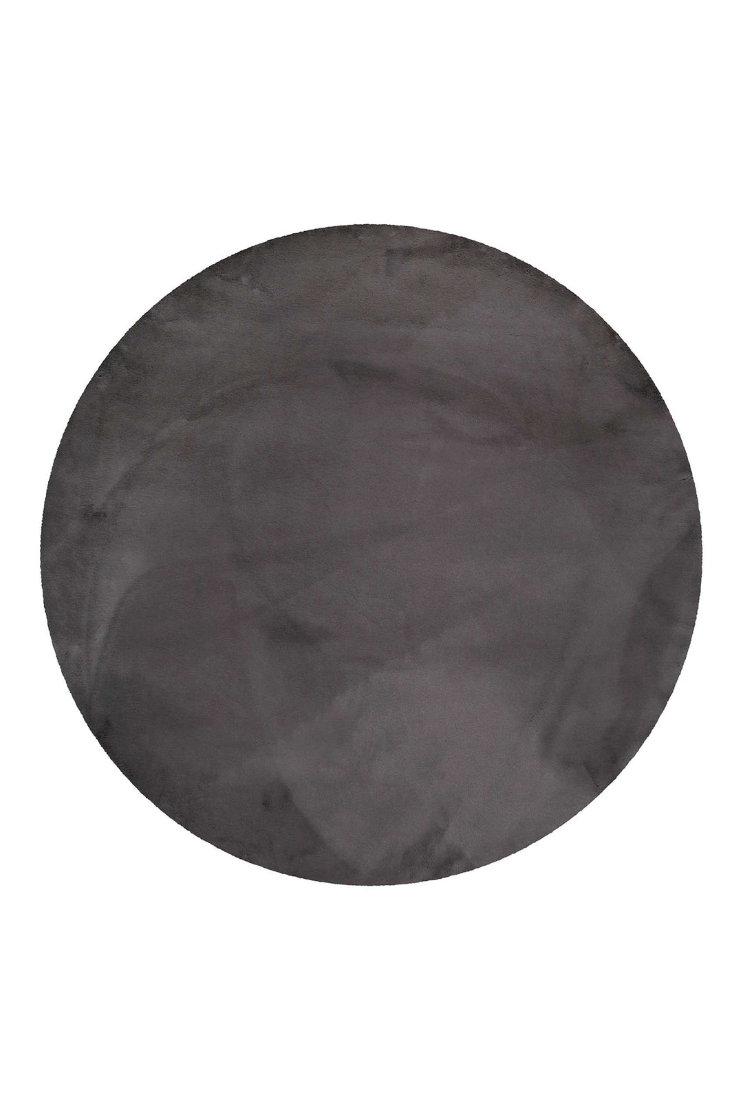 Alice Teppich anthrazit Hochflor rund