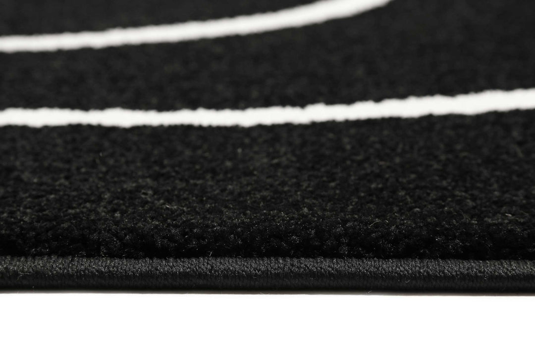 Artist Teppich schwarz Kurzflor rechteckig