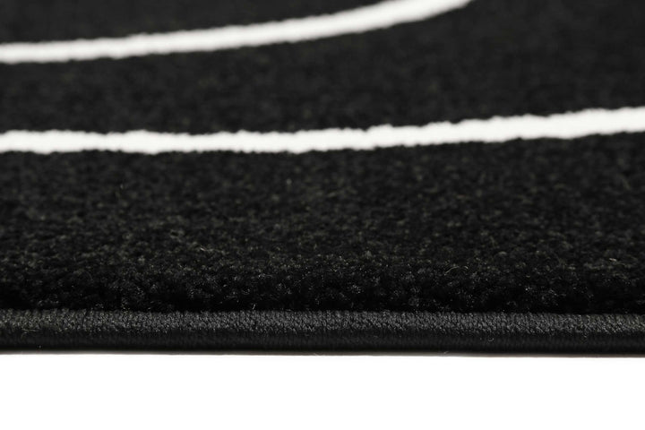 Artist Teppich schwarz Kurzflor rechteckig