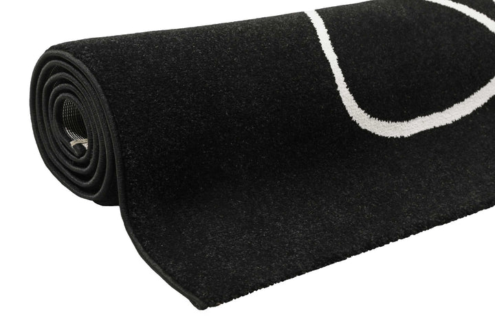 Artist Teppich schwarz Kurzflor rechteckig