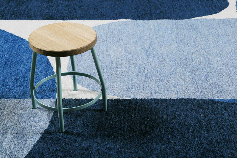 Esprit Kurzflor Teppich Blau » Backup «