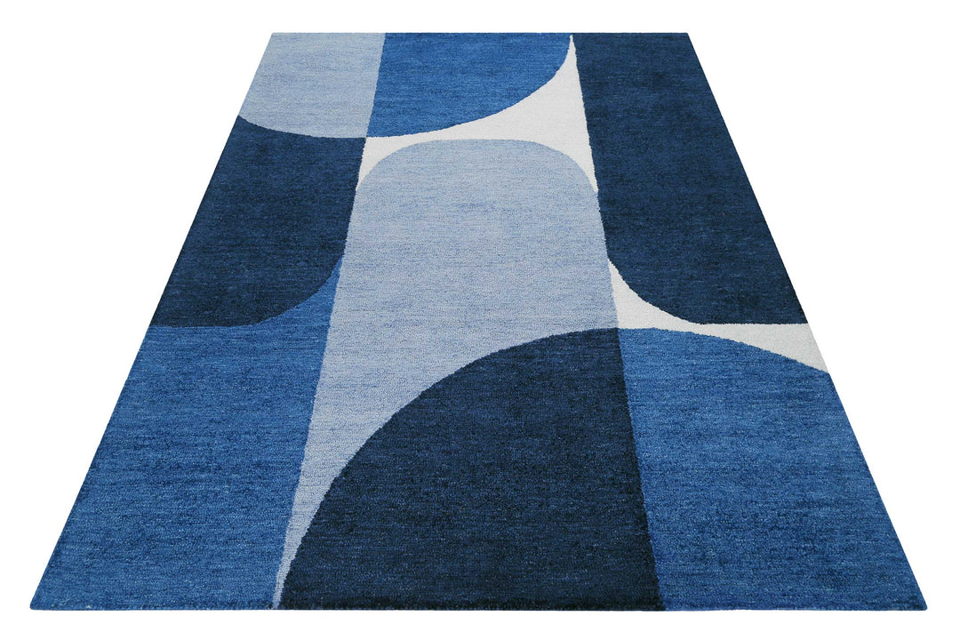 Backup Teppich dunkelblau Kurzflor rechteckig