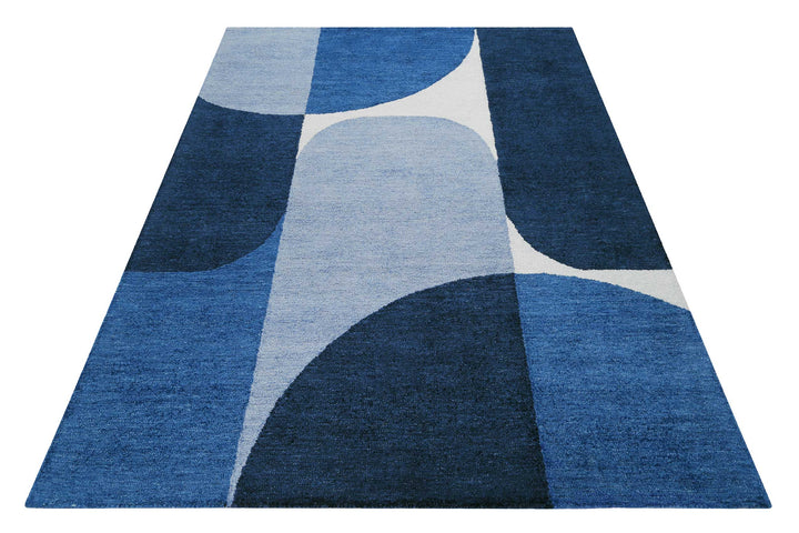 Backup Teppich dunkelblau Kurzflor rechteckig