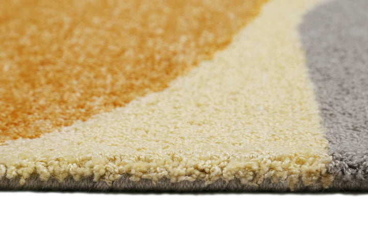 Backup Teppich gelb Kurzflor rechteckig