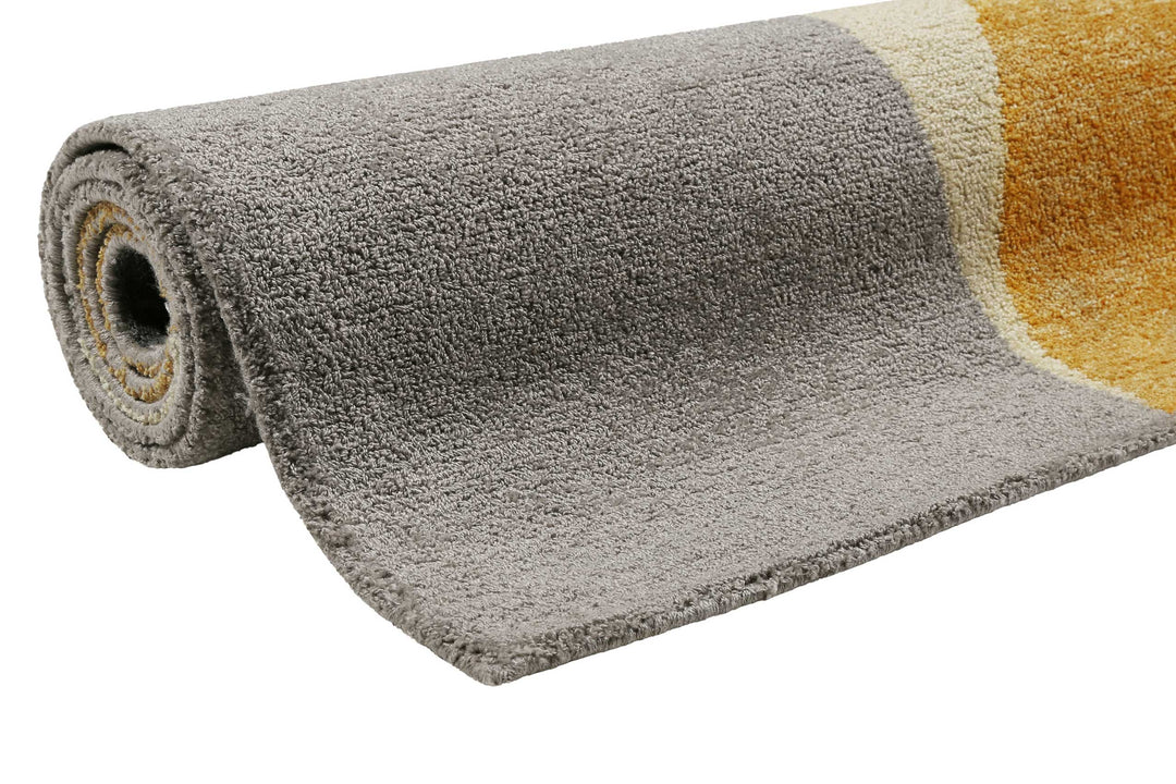 Backup Teppich gelb Kurzflor rechteckig