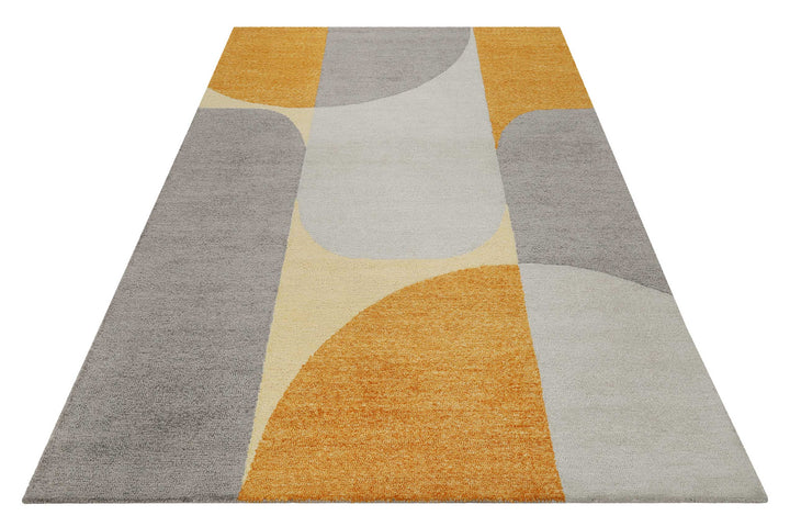 Backup Teppich gelb Kurzflor rechteckig