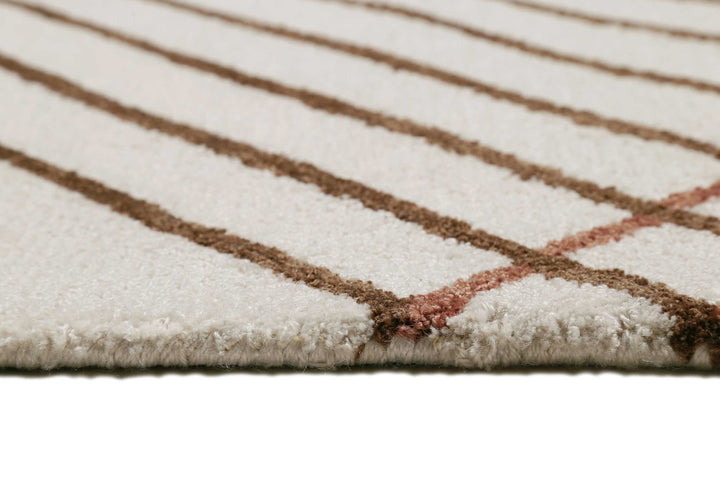 Bass Teppich beige Kurzflor rechteckig