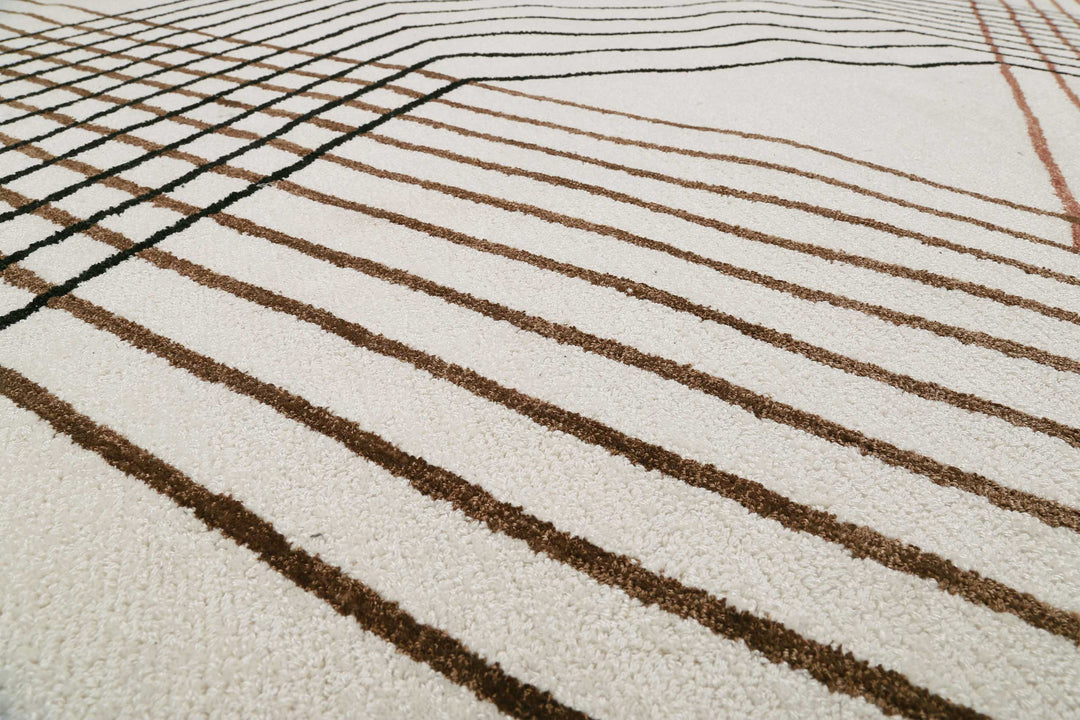 Bass Teppich beige Kurzflor rechteckig