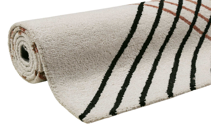 Bass Teppich beige Kurzflor rechteckig