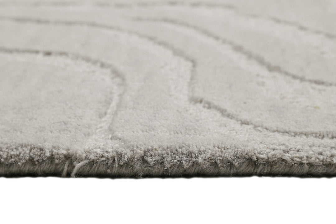 Bay Edition Teppich grau Kurzflor rechteckig