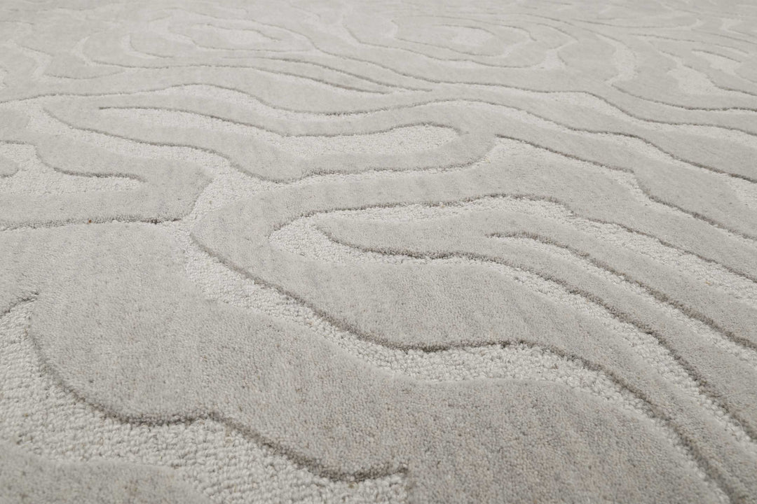 Bay Edition Teppich grau Kurzflor rechteckig