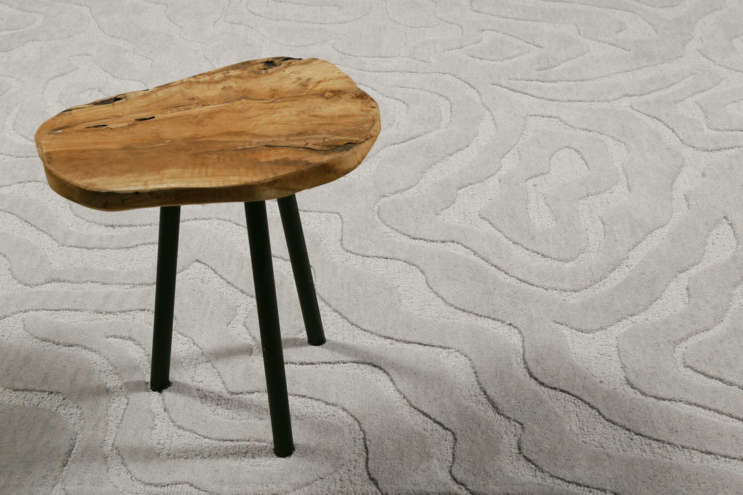 Bay Edition Teppich grau Kurzflor rechteckig