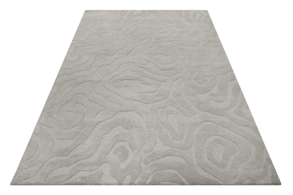 Bay Edition Teppich grau Kurzflor rechteckig