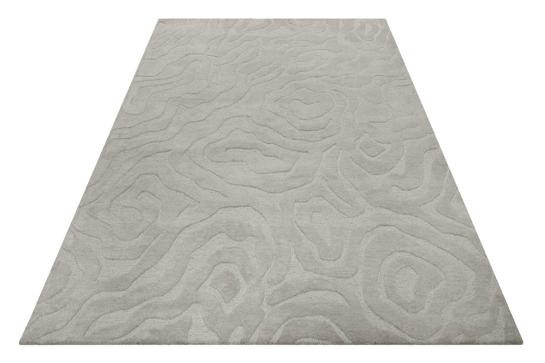 Bay Edition Teppich grau Kurzflor rechteckig