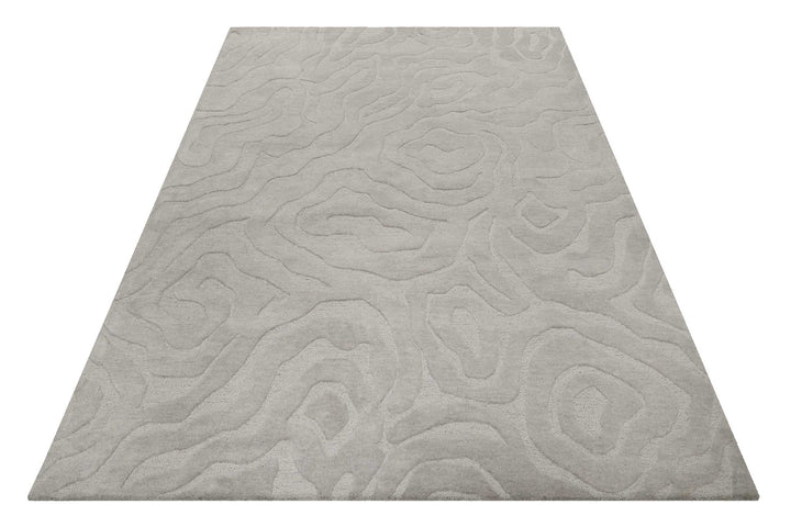 Bay Edition Teppich grau Kurzflor rechteckig