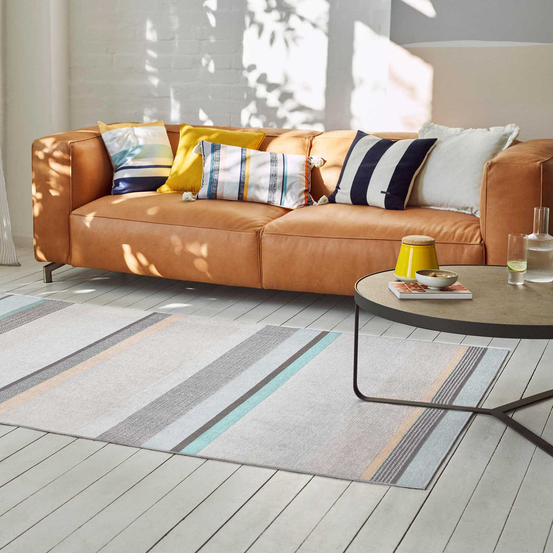 Ben Teppich beige Kurzflor rechteckig