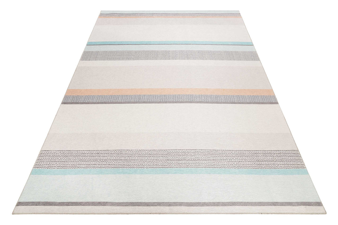 Ben Teppich beige Kurzflor rechteckig