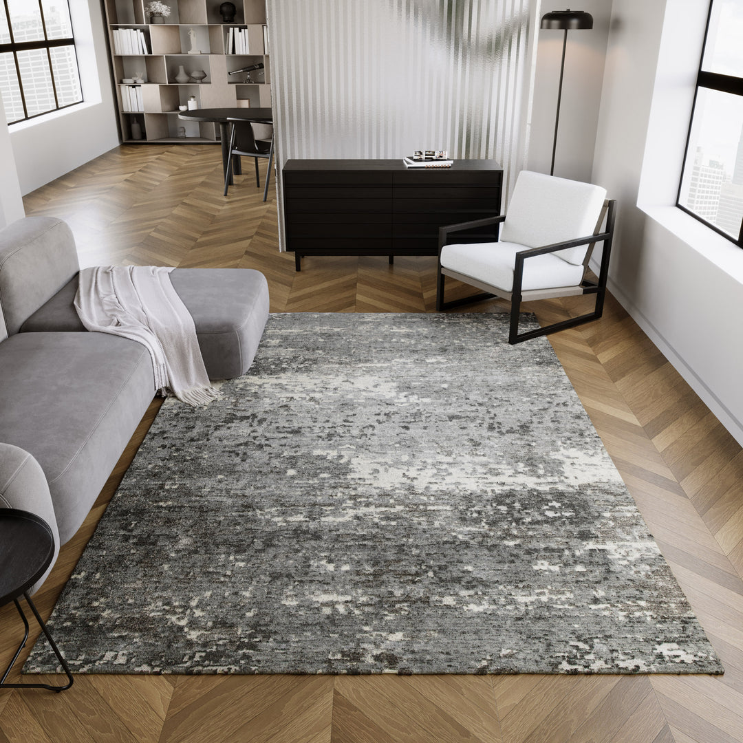 Brookville Teppich grau Kurzflor rechteckig