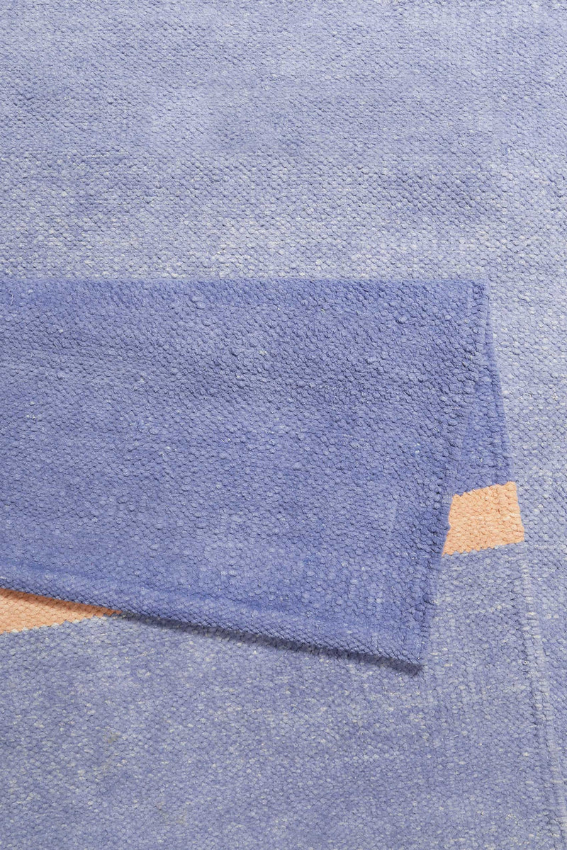 Esprit Kelim Teppich Blau aus Baumwolle » Calippo Kelim «