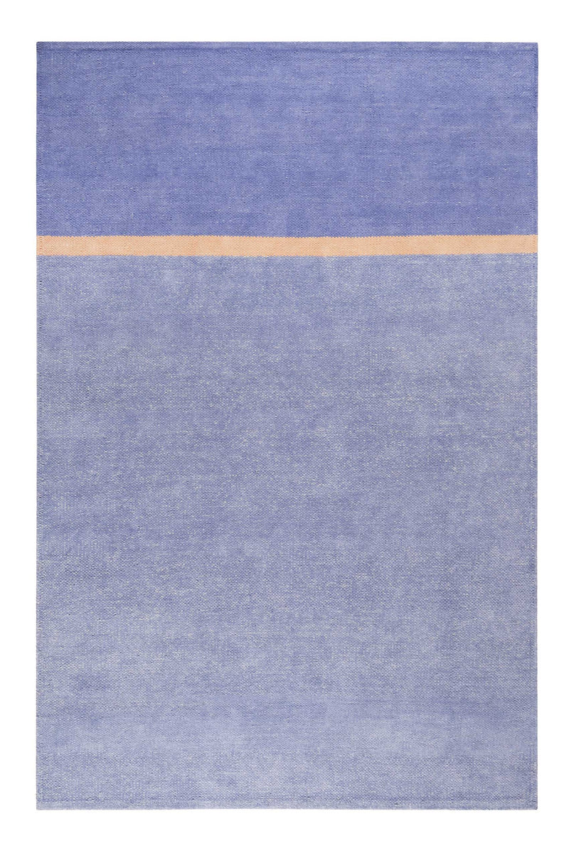 Esprit Kelim Teppich Blau aus Baumwolle » Calippo Kelim «
